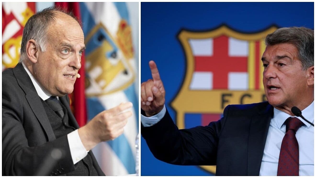 Luego de conocidas las declaraciones del responsable de LaLiga sobre el caso de la partida de Messi del club blaugrana, Johan Laporta salió a contestarle con los tapones de punta "Tiene una obsesión enfermiza con el FC Barcelona", expresó. ¿Conflicto en puerta?