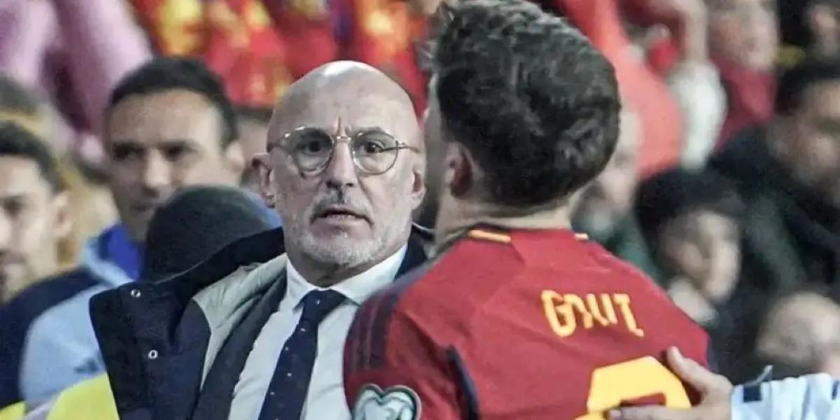 Luis De La Fuente habló luego de la lesión de Gavi en el cotejo entre España ante Georgia