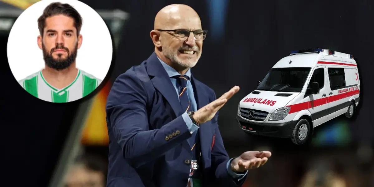 Luis De La Fuente, seleccionador de España, e Isco Alarcón