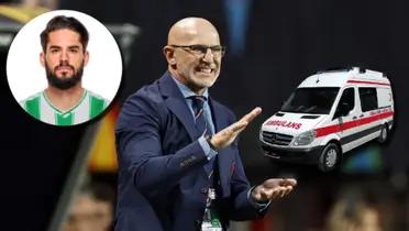 Luis De La Fuente, seleccionador de España, e Isco Alarcón