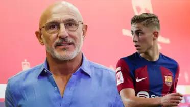 Luis De La Fuente y Fermín López, del FC Barcelona