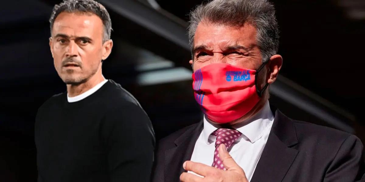 Luis Enrique dijo que quiere volver a dirigir al Barça, esto le respondió Laporta
