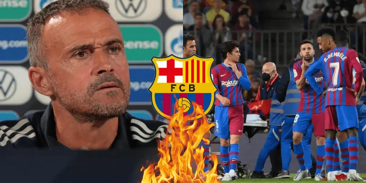 Luis Enrique no estaría para nada contento con cierto capricho de Xavi y podría castigar a su equipo.