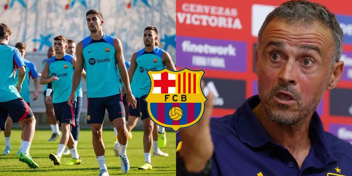 Luis Enrique le habría aconsejado a un jugador del Barca que se vaya de ahí.
