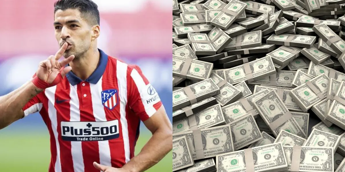 Luis Suárez cambiaría Atlético Madrid por River Plate de Argentina. Allí percibiría un salario de 3 millones de euros por temporada, lejos de los 6 que percibía en el equipo colchonero pero un sueldo de lujo para el fútbol argentino.
