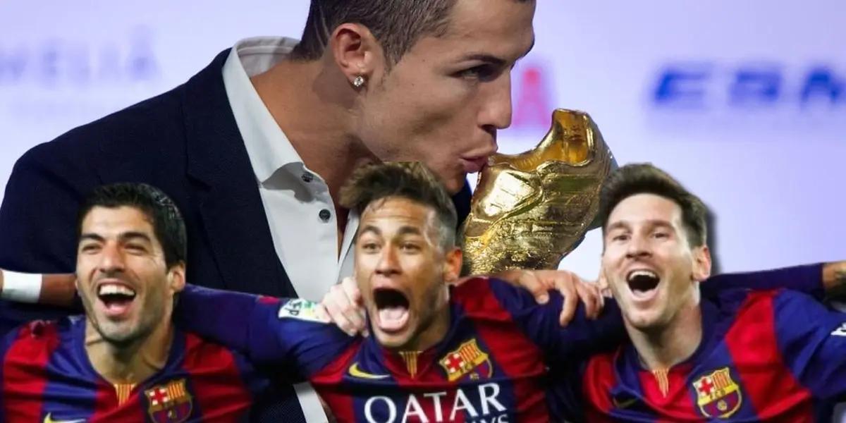 Luis Suárez fue goleador en España con el FC Barcelona, dejando atrás a Cristiano Ronaldo