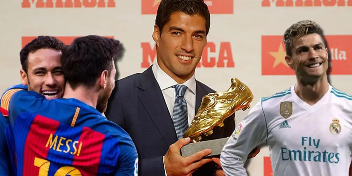 Luis Suárez hizo una confesión sobre cuando estaba en el FC Barcelona, y le ganó a Cristiano Ronaldo la Bota de Oro