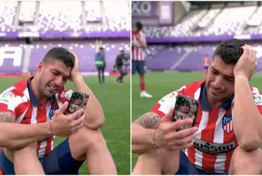 Luis Suárez rompió en llanto.