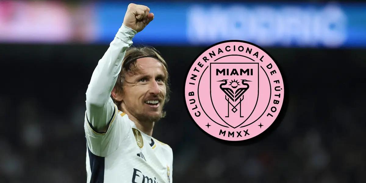 Luka Modric celebrando un gol en el Real Madrid