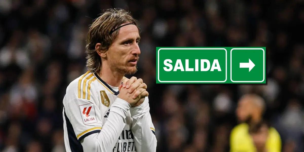 Luka Modric, con la camiseta de Real Madrid.