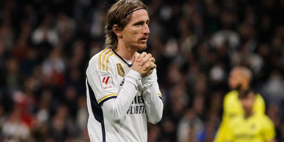 Luka Modric con la camiseta del Real Madrid