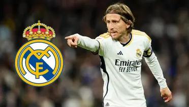 Luka Modric con la camiseta del Real Madrid.