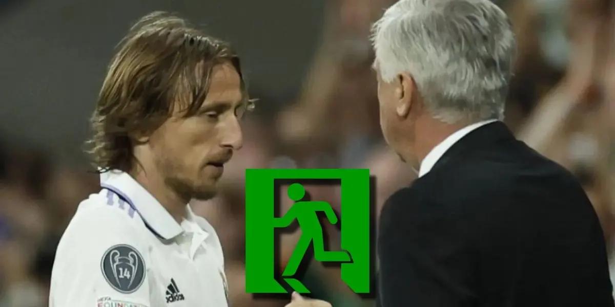 Luka Modric no tiene espacio en el Real Madrid y su futuro estaría en otro equipo, donde llegaría como figura
