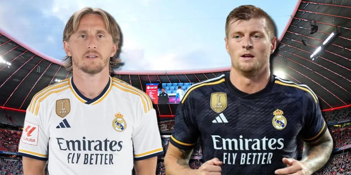 Luka Modric y Toni Kroos, jugadores del Real Madrid