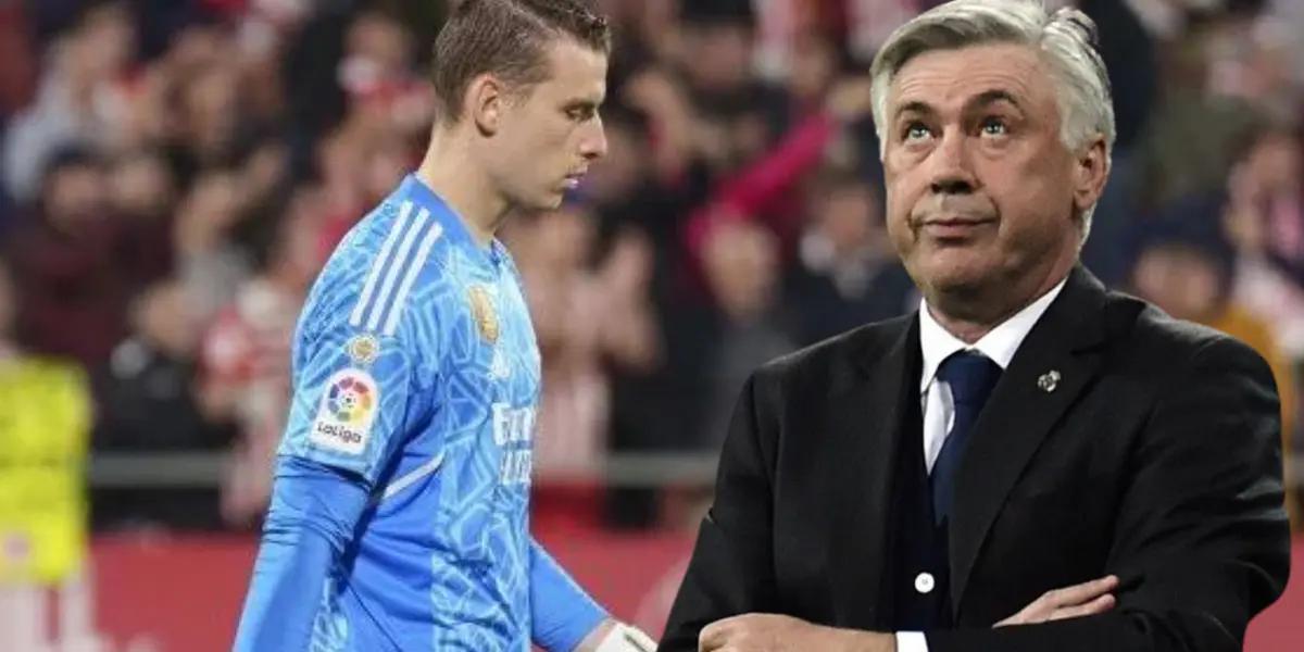 Lunin falla en el gol de Silva y en el Madrid buscan otro relevo de Courtois