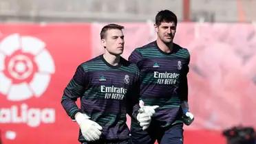 Lunin y Thibaut Courtois, porteros del Real Madrid
