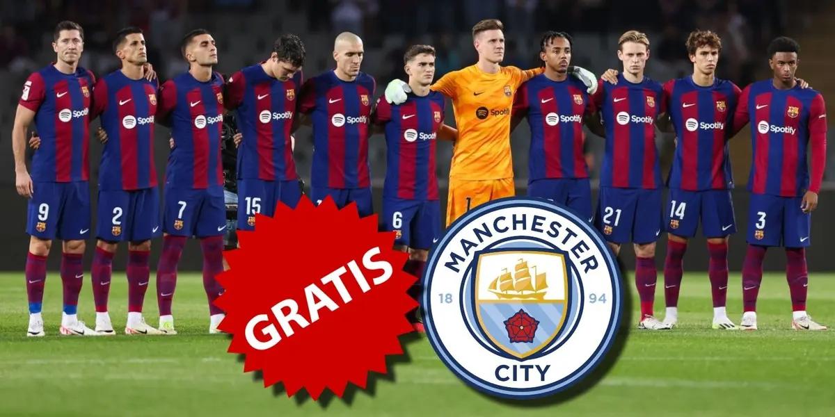 Manchester City no se duerme en los laureles, por este jugador que dijo que le gustaría ponerse la camiseta del FC Barcelona