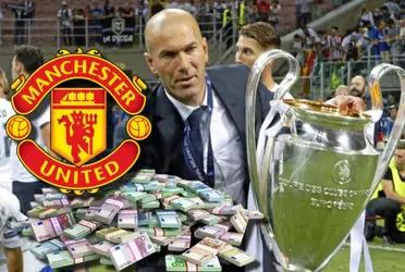 Manchester United busca a Zinedine Zidane, que fue campeón muchas veces con el Real Madrid