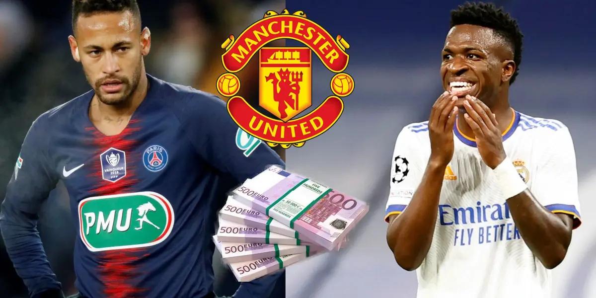 Manchester United va por Vinicius con un detalle en la diferencia de los ofrecimientos económicos con respecto a la propuesta de Neymar