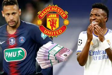 Manchester United va por Vinicius con un detalle en la diferencia de los ofrecimientos económicos con respecto a la propuesta de Neymar