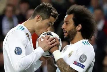 Marcelo aún lleva en el recuerdo a Real Madrid y los visitó, pero mira lo que hizo Cristiano Ronaldo que ya no se acuerda del club