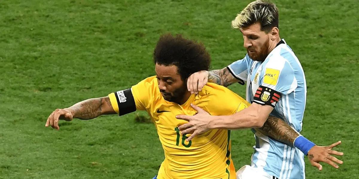 Marcelo confirmó de qué manera Brasil debe detener a Lionel Messi en el derbi Sudamericano