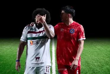 Marcelo lesionó a Luciano Sánchez en un partido correspondiente a la Copa Sudamericana