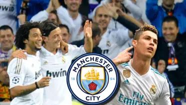 Marcelo y Mesut Ozil celebrando un gol en el Real Madrid