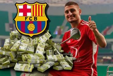 Marco Verratti está en órbita del FC Barcelona, aunque ahora se encuentra ganando millones en Arabia