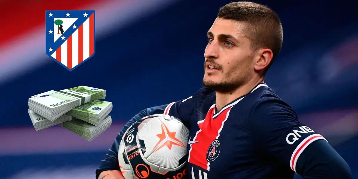 Marco Verratti suena fuerte en Atlético de Madrid y podía llegar por esta cifra de dinero