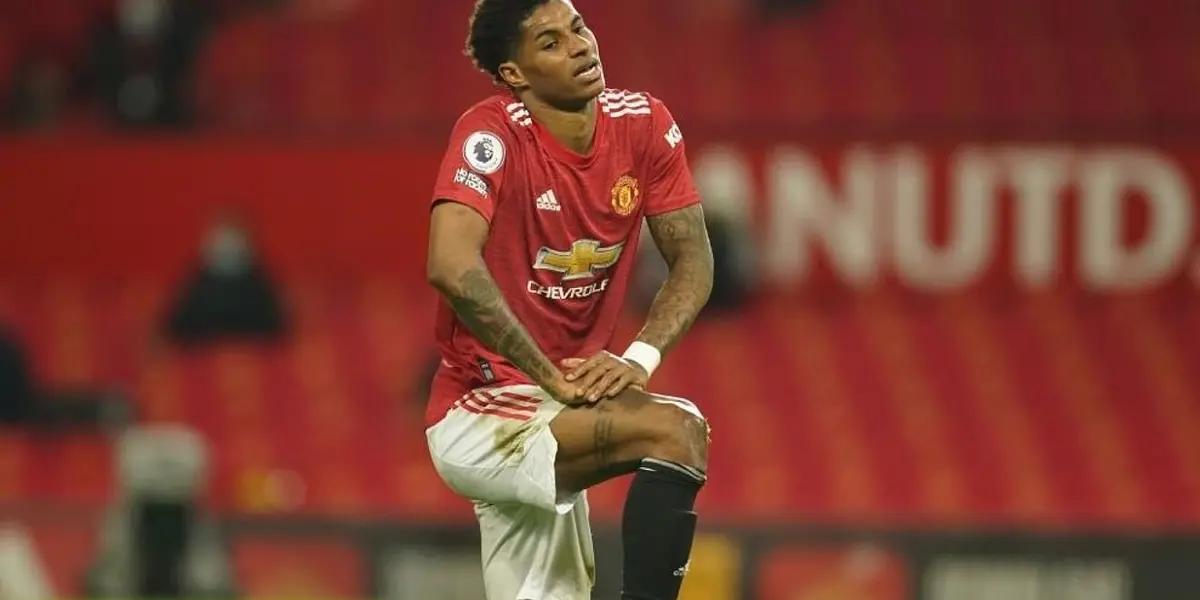 Marcus Rashford, el delantero del Manchester United ha perdido protagonismo esta temporada. Según medios locales vería con buenos ojos la opción de fichar por el conjunto culé.