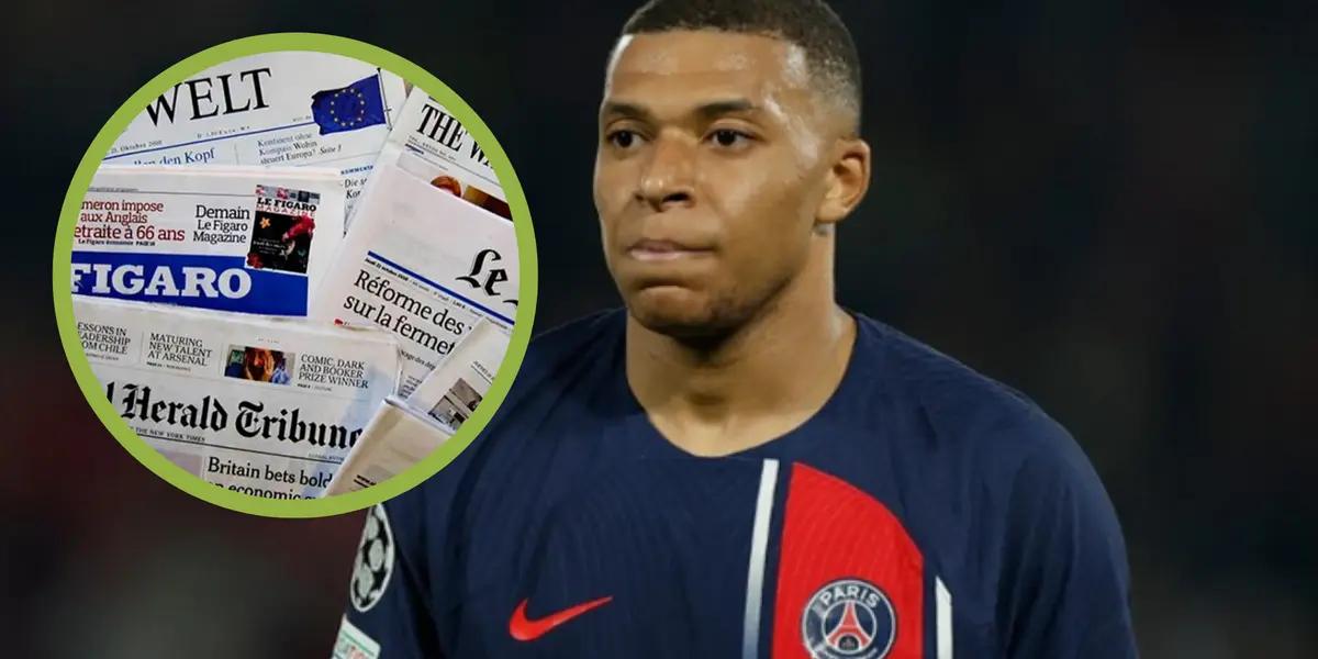 Mbappé con la camiseta del PSG y la opinión de la prensa francesa.