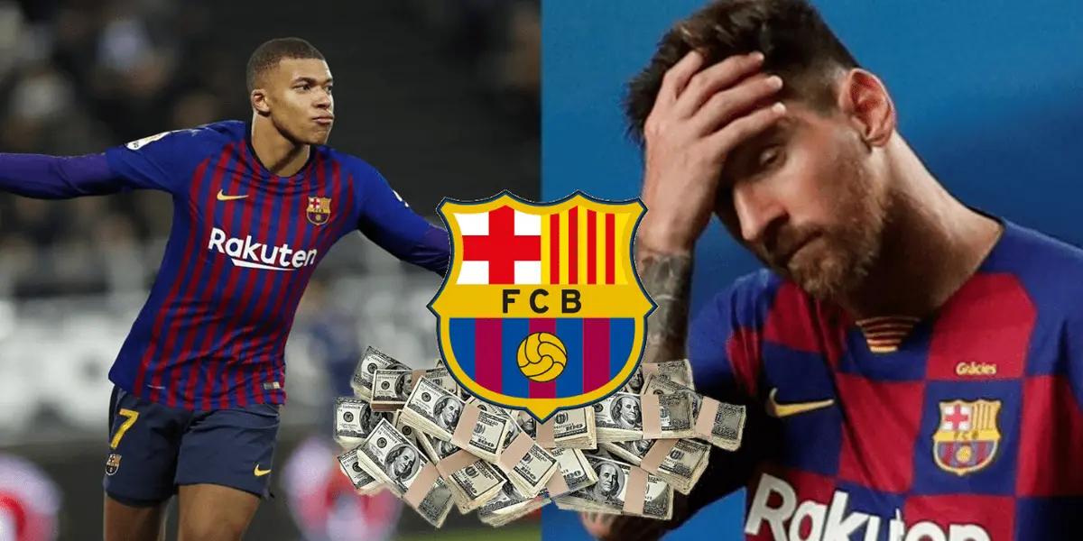 Mbappé podría llegar al Barcelona y cobraría una fortuna.