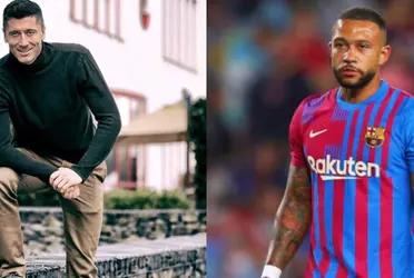 Memphis Depay se sentiría traicionado ya que el Barcelona le dió la dorsal 9 que el usaba a Robert Lewandowski para que el polaco pueda seguir usando su marca RL9.
