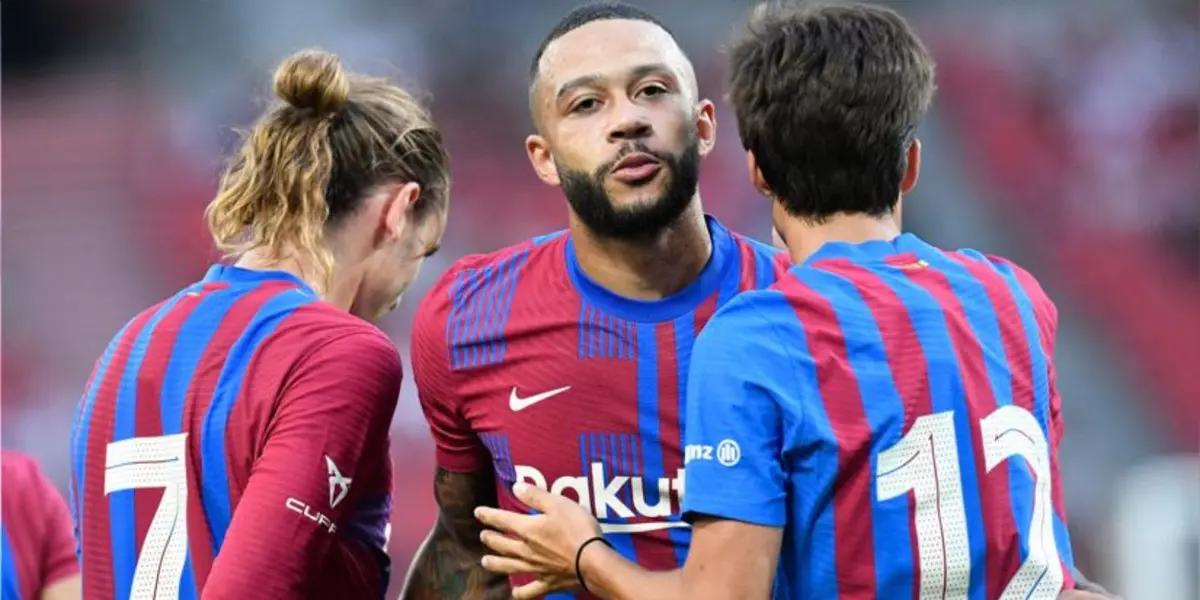Memphis Depay tiene un pie afuera del Barza y el club espera hacer caja con su transferencia, al menos unos 20 millones de euros.