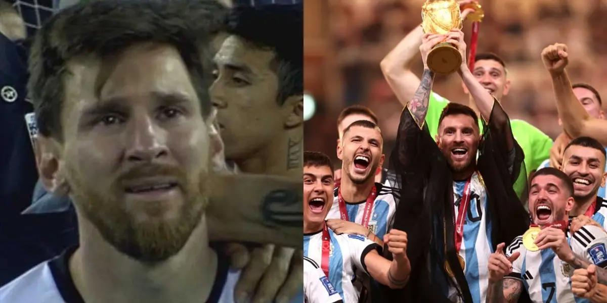 Messi lo suelta todo, esto hubiese hecho si no ganaba el Mundial