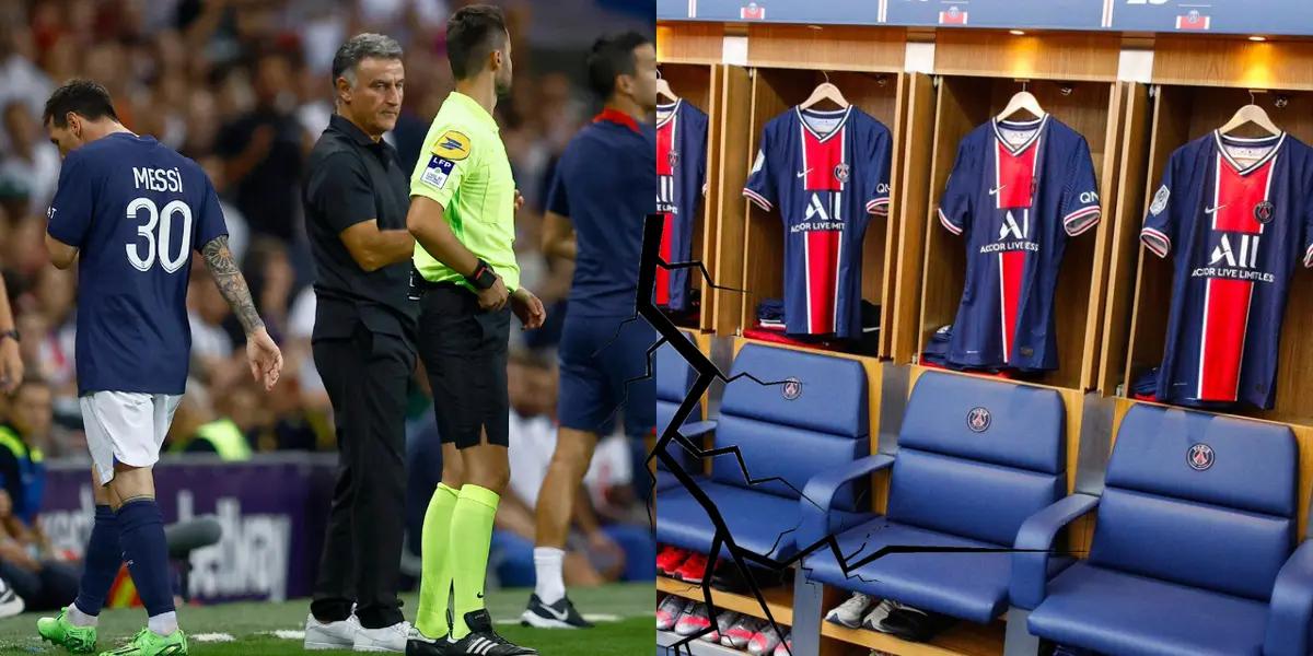 Messi se habría enfurecido con Galtier por algo ocurrido contra Juventus y el vestuario podría entrar en conflicto.