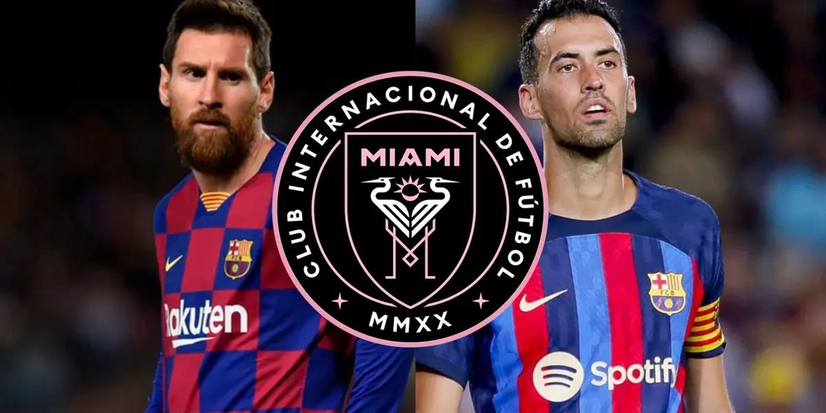 Messi y Busquets engañados por el Inter Miami