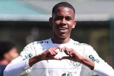 Messinho en un partido con el Palmeiras