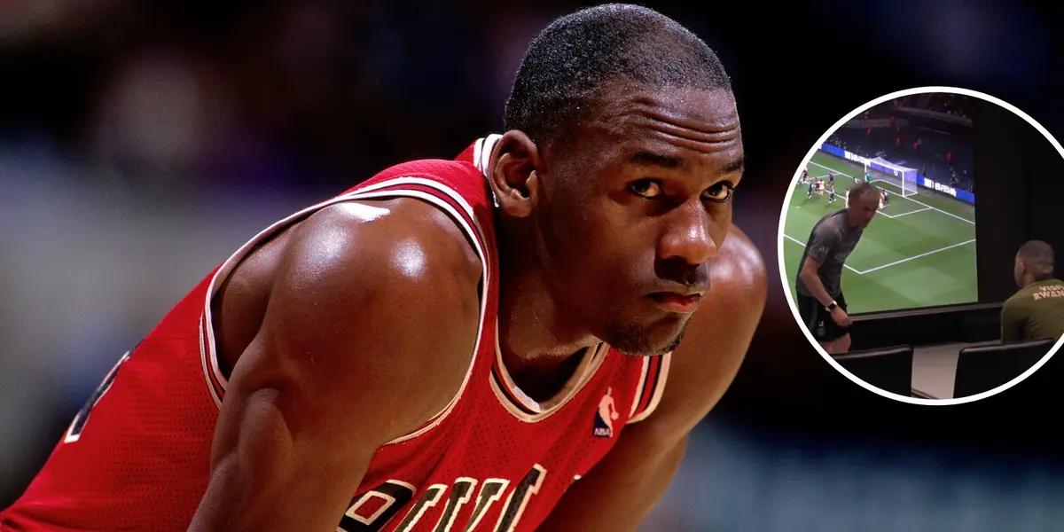 Michael Jordan Foto: Los Ángeles Times y Captura de Movistar +