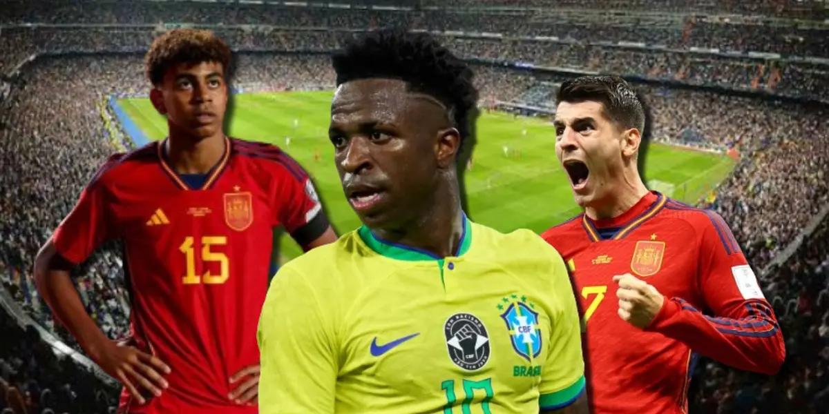 Mientras a Morata lo provocó, lo que hizo Vinicius con Yamal en el Bernabéu