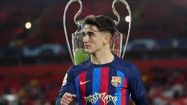Mientras Barça va por las semis de Champions, esto hace Gavi, que sigue lesionado