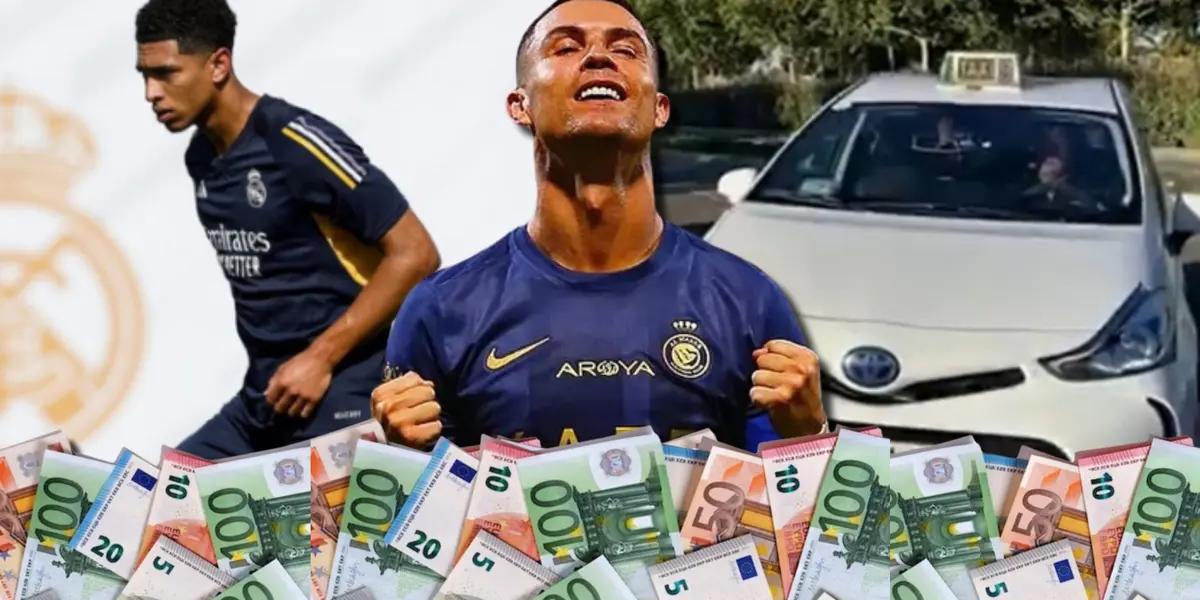 Mientras Bellingham llegó en taxi a entrenar, el carro de 645 mil que compró CR7