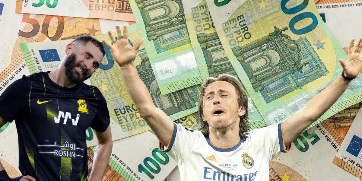 Mientras Benzema puede irse, la fortuna que podrá ganar Modric en Arabia Saudí