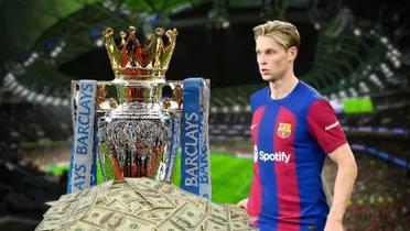 Mientras cobra 16 millones en el Barça, el salario para De Jong en la Premier