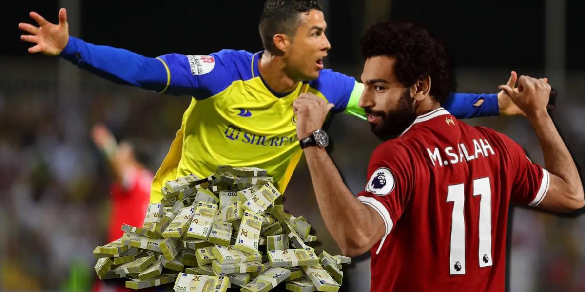 Mientras CR7 salió gratis, Al-Ittihad quiere a Salah y puso todos estos millones