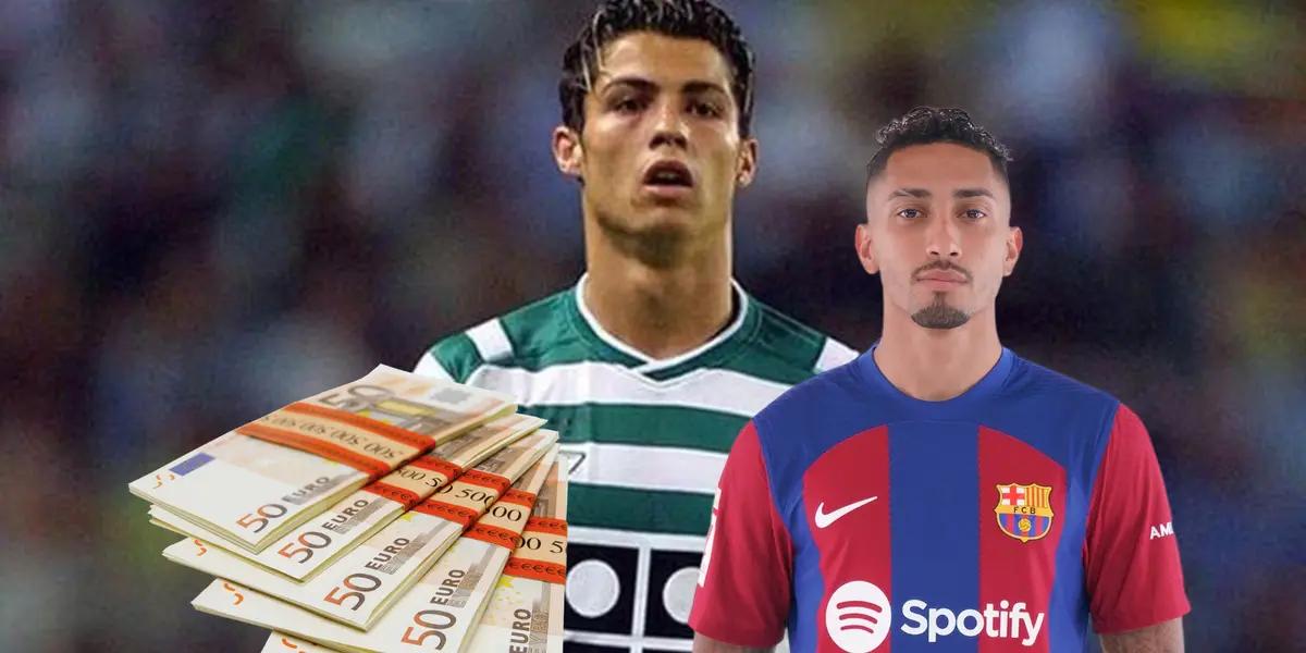 Mientras CR7 se compró libros, esto hizo Raphinha con su primer salario