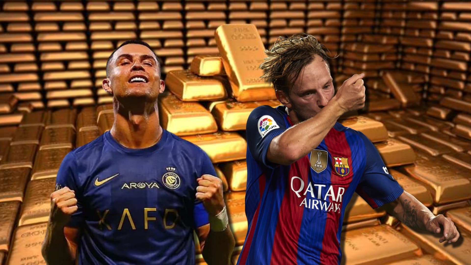 Mientras Cristiano Ronaldo gana 200 millones, el salario para Rakitic en Arabia