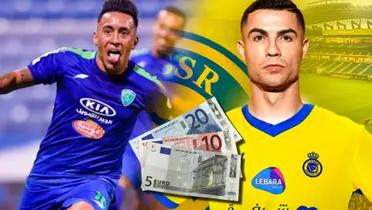 Mientras Cristiano Ronaldo gana 200 millones, el sueldo que ganó Cueva en Arabia