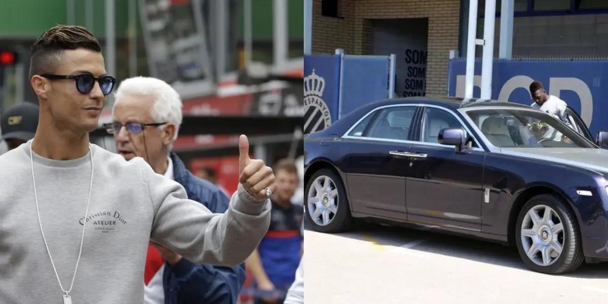 Mientras el auto de Cristiano Ronaldo cuando ganaba como Felipe Caicedo era más humilde, mientras el ecuatoriano maneja un Rolls Royce.